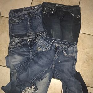 Girl Jean Lot Sizes 26, 7, and 5